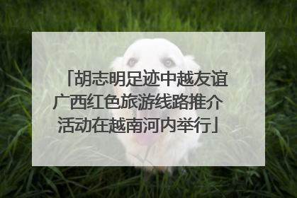 胡志明足迹中越友谊广西红色旅游线路推介活动在越南河内举行
