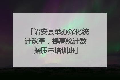 诏安县举办深化统计改革，提高统计数据质量培训班