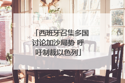 西班牙召集多国讨论加沙局势 呼吁制裁以色列