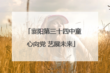 襄阳第三十四中童心向党 艺展未来