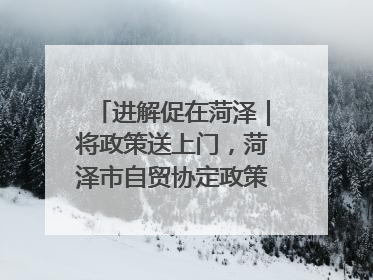进解促在菏泽｜将政策送上门，菏泽市自贸协定政策专题宣讲会召开