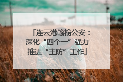 连云港赣榆公安：深化“四个一”强力推进“主防”工作