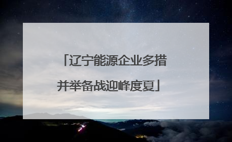 辽宁能源企业多措并举备战迎峰度夏