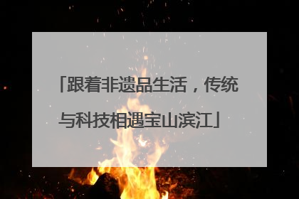 跟着非遗品生活，传统与科技相遇宝山滨江