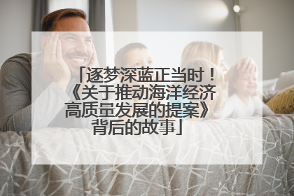逐梦深蓝正当时！《关于推动海洋经济高质量发展的提案》背后的故事