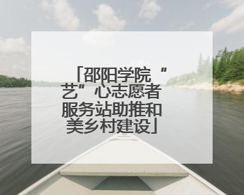 邵阳学院“艺”心志愿者服务站助推和美乡村建设