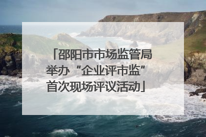 邵阳市市场监管局举办“企业评市监”首次现场评议活动