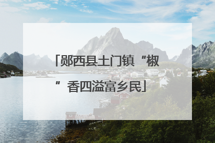 郧西县土门镇“椒”香四溢富乡民