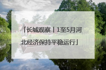 长城观察丨1至5月河北经济保持平稳运行