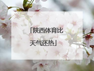 陕西体育比天气还热