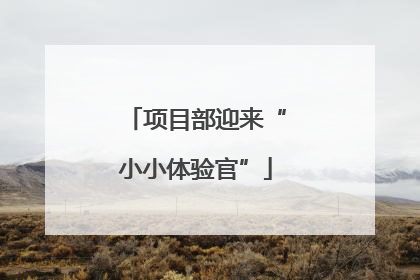 项目部迎来“小小体验官”