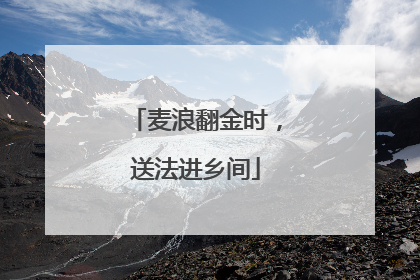 麦浪翻金时，送法进乡间
