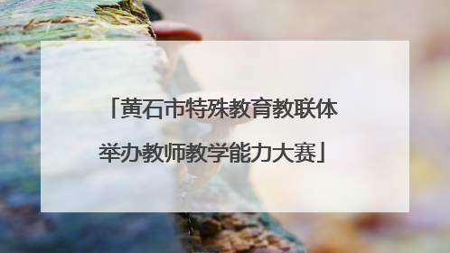 黄石市特殊教育教联体举办教师教学能力大赛