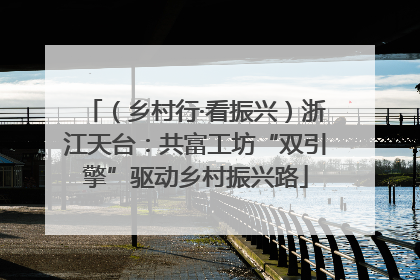 （乡村行·看振兴）浙江天台：共富工坊“双引擎”驱动乡村振兴路