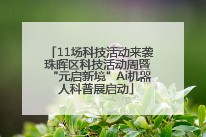 11场科技活动来袭 珠晖区科技活动周暨“元启新境”Ai机器人科普展启动