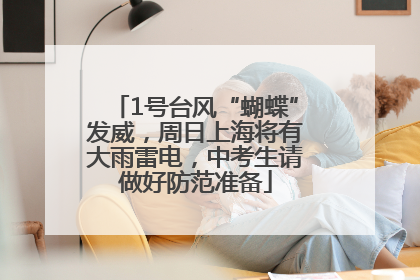 1号台风“蝴蝶”发威，周日上海将有大雨雷电，中考生请做好防范准备