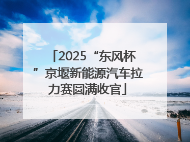 2025“东风杯”京堰新能源汽车拉力赛圆满收官