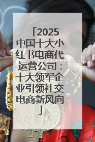 2025中国十大小红书电商代运营公司：十大领军企业引领社交电商新风向