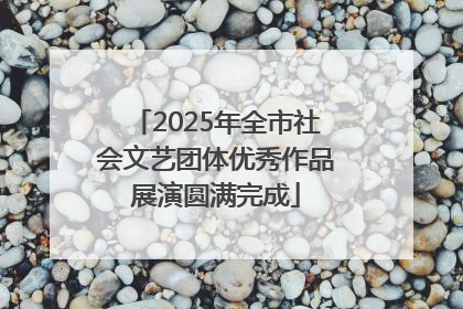 2025年全市社会文艺团体优秀作品展演圆满完成