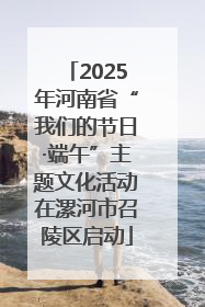 2025年河南省“我们的节日·端午”主题文化活动在漯河市召陵区启动