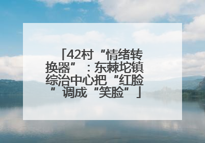 42村“情绪转换器”：东棘坨镇综治中心把“红脸”调成“笑脸”