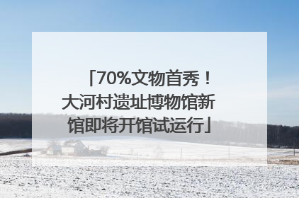 70%文物首秀！大河村遗址博物馆新馆即将开馆试运行